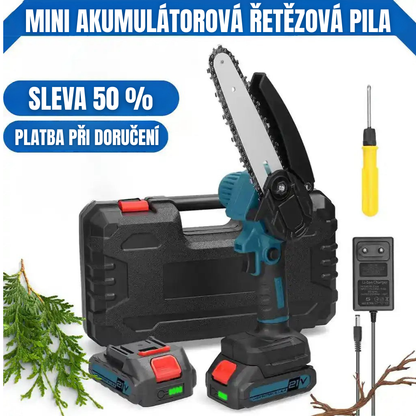 PowerCut™ – Mini bezdrátová řetězová pila se 2 bateriemi – [AKCE PLATÍ JEN DNES]