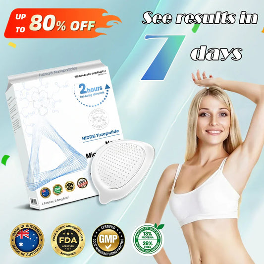 【Fubsta® Official Store】 NIDDK-Tirzepatide Nano Microneedle Patch （Zero Pain, 24/7 Release | Lose 20lbs FAST | 90% Sugar Drop | ）