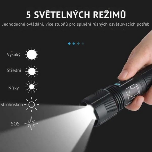 Super výkonná nabíjecí svítilna | BLAZORA