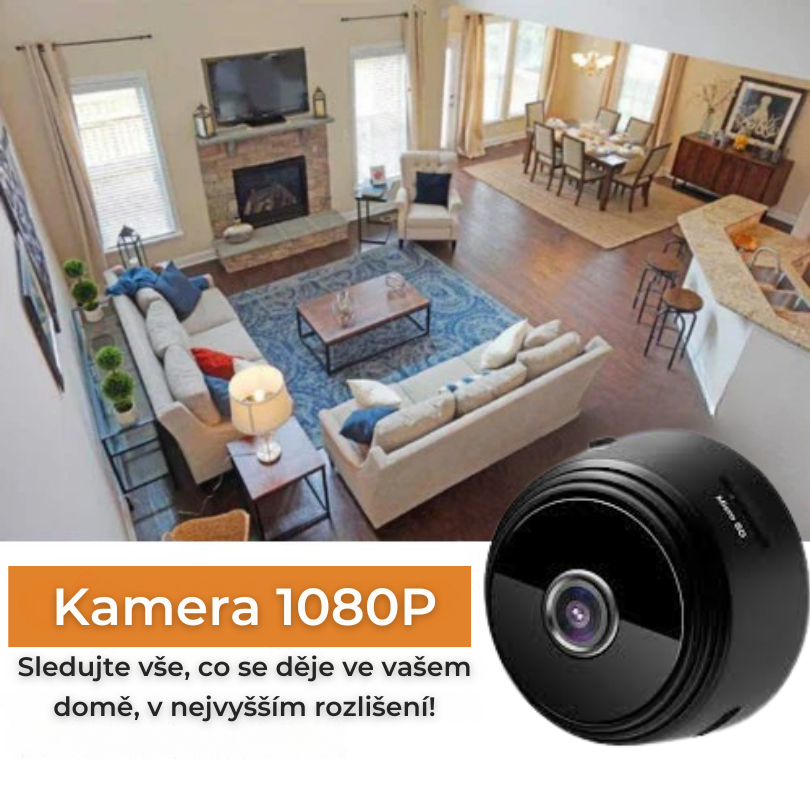 Mini bezpečnostní kamera PREMIUM – InvisiCam™ | Kup 1 a získej 2 zdarma